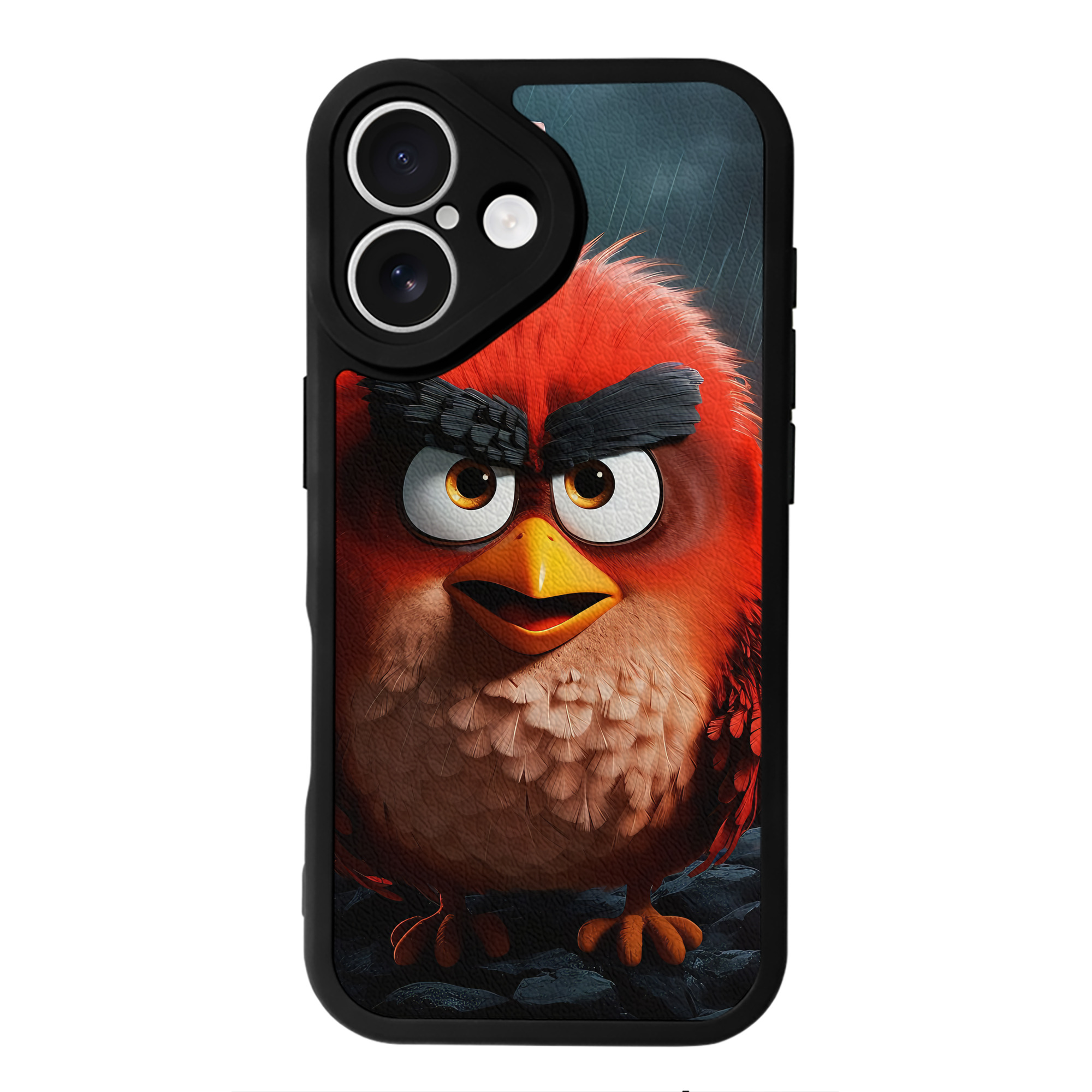 （画像用） Angry Birds アングリーバード 【iPhone 16シリーズ対応】シリコンスマホケース（レザー調） 材質：シリコン